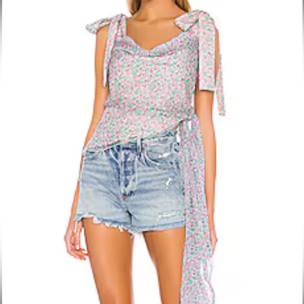 LOVERS AND FRIENDS DITZY FLORAL TOP- SIZE M
